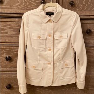 NWOT Talbots Velvet Cream Blazer —Size 6
